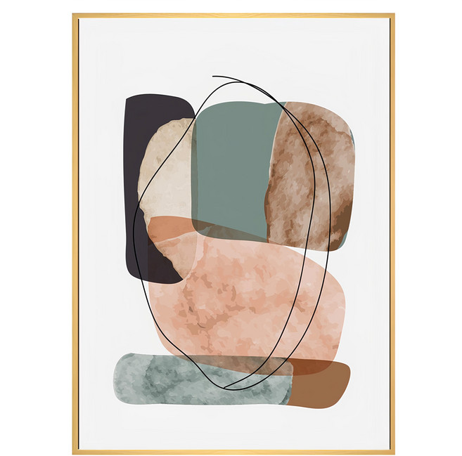 BOLUO GALLERY 菠蘿選畫所 幾何 • 堆石II, 木色