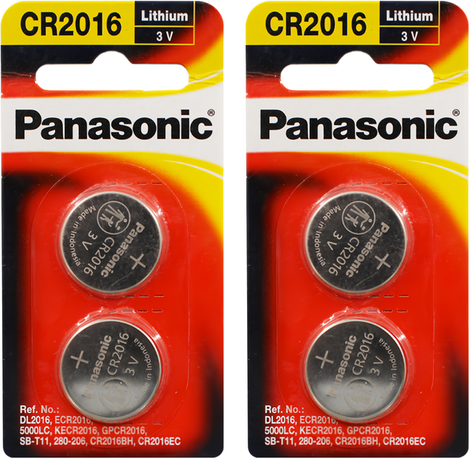 Panasonic 台灣公司貨 鋰鈕扣電池 CR-2016PT/2B, 2組, 2顆