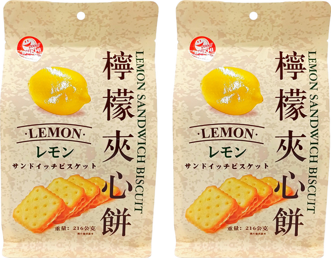 SUKHI 新世紀檸檬夾心餅, 216g, 2袋