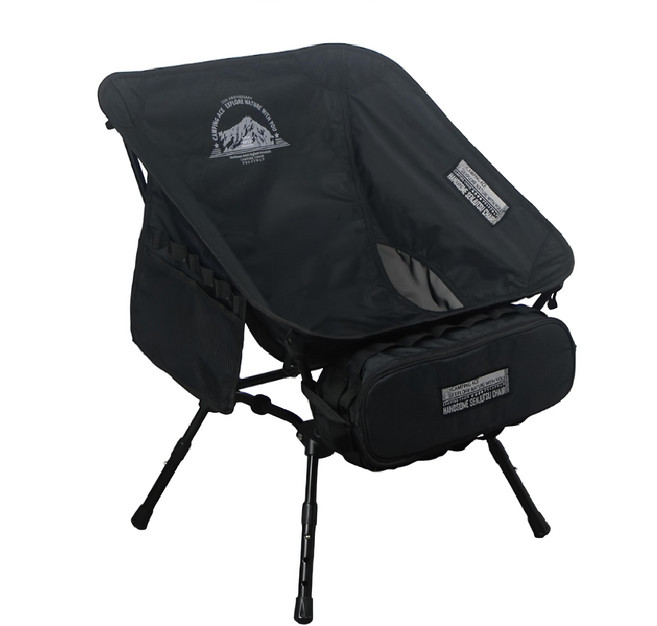 CAMPING ACE 野樂 黑森戰術太空椅 ARC-5TB, 武士黑, 1入