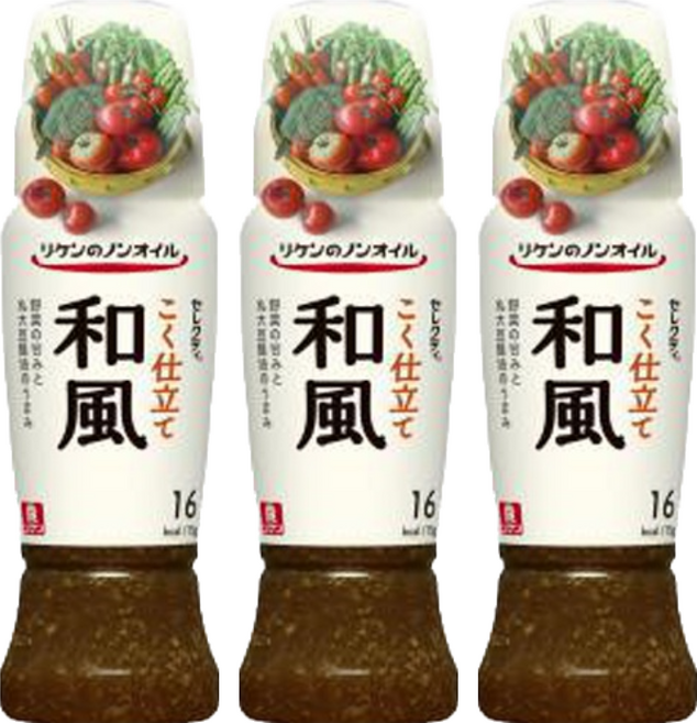 理研 和風沙拉醬, 190ml, 3瓶