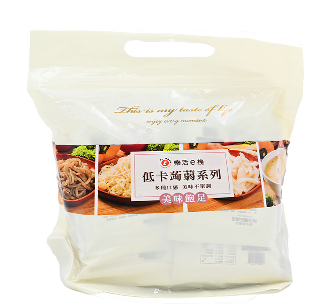 樂活E棧 蒟蒻海藻烏龍麵+濃湯 6包, 163g, 1袋