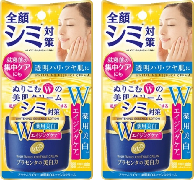 MEISHOKU 明色 潤澤皙白W撫平皺紋乳霜, 55g, 2罐
