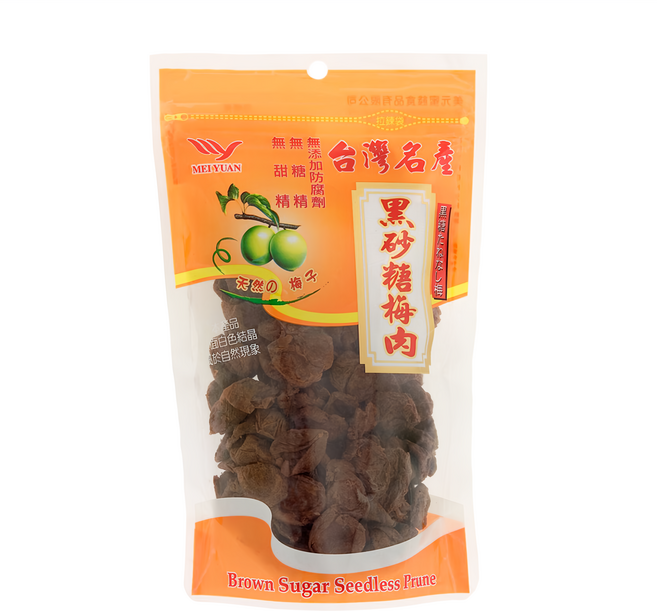 美元蜜餞 站立袋系列 黑砂糖梅肉, 160g, 1包