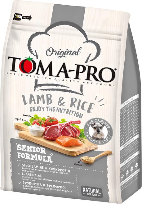 TOMA-PRO 優格 高齡犬 乾飼料, 羊肉 + 米, 7kg, 1袋