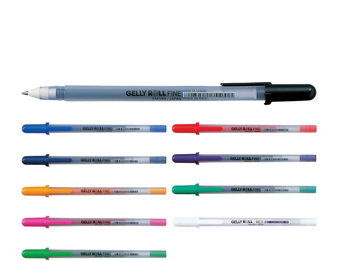 GELLY ROLL 按壓式 0.6mm 凝膠筆組, 1組, 綜合色