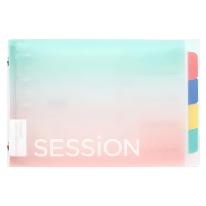 maruman SESSION 筆記本 B7尺寸 6mm網格活頁, 漸層, 1本