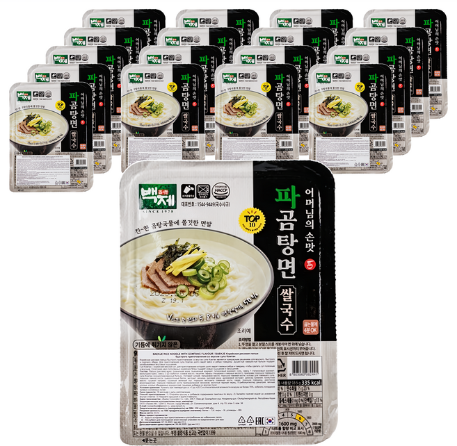 Baekje 百濟 米麵線 蔥香牛肉味 93.5g, 18個