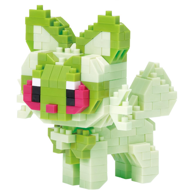 nanoblock 河田積木 KWD組裝積木 新葉喵 NBPM R01 RS, 綠色, 1個