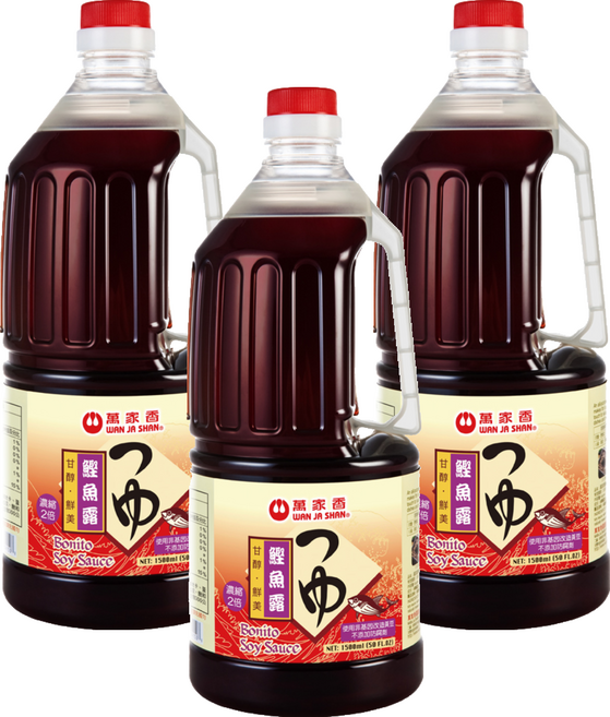 萬家香 鰹魚露, 1.5L, 3瓶