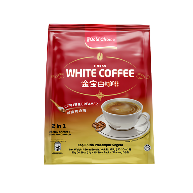 Gold Choice 金寶 即溶無糖白咖啡, 25g, 15入, 1袋