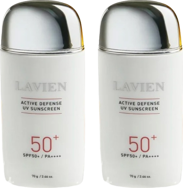LAVIEN 超輕盈專業抗光UV防曬乳 SPF50+ PA++++ 70g, 2瓶