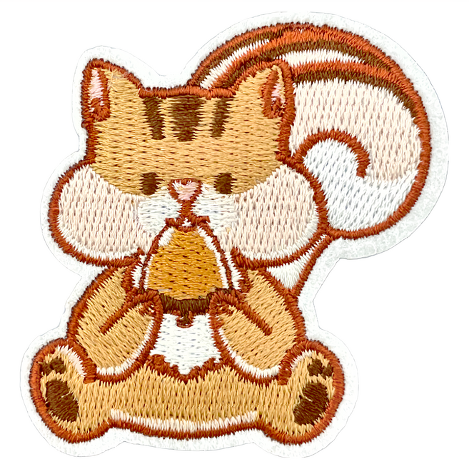 Hi 你好 刺繡貼紙, 松鼠, 1張