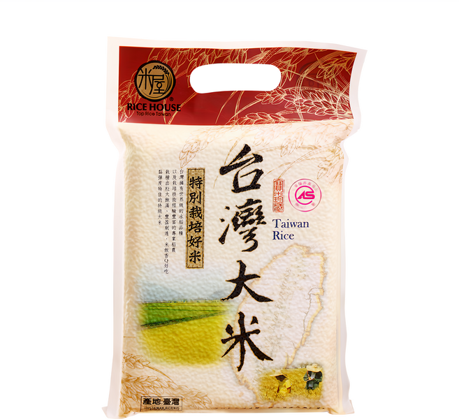 RICE HOUSE 米屋 台灣大米, 1kg, 1包, CNS 一等