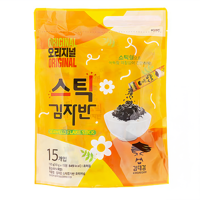 KIMDAEGAM 海苔酥原味 15包, 150g, 1袋