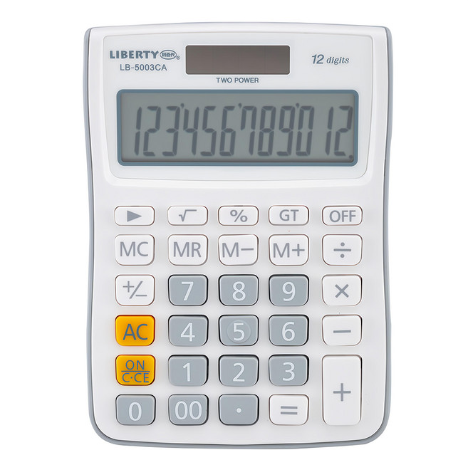 LIBERTY 利百代 計算機 LB-5003CA, 1個, 白色