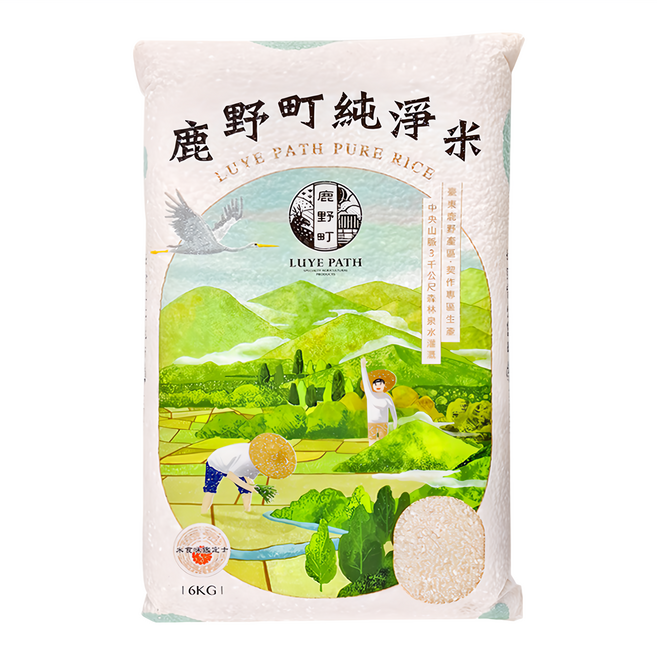 東台糧倉 鹿野町純淨米, 6kg, 1包, CNS一等