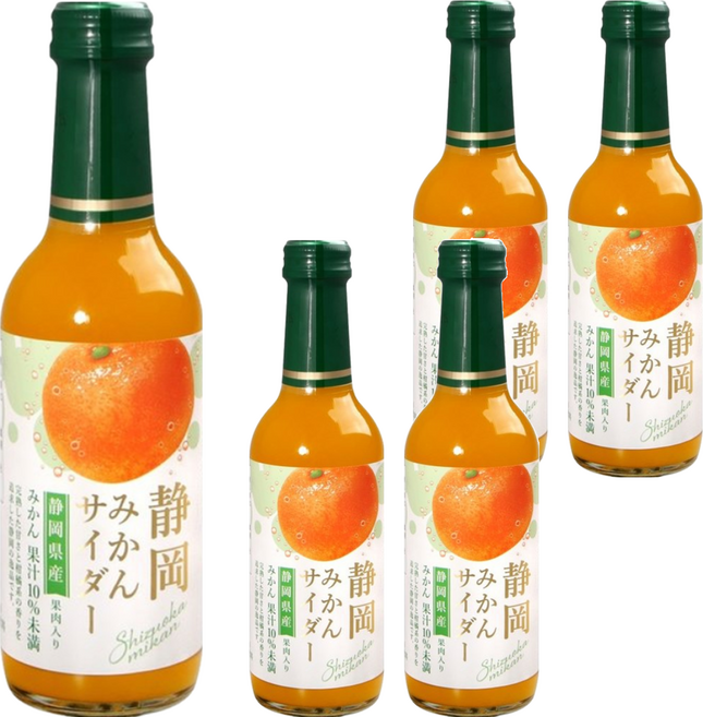 木村飲料 靜岡柑橘風味汽水 靜岡縣產, 240ml, 5瓶