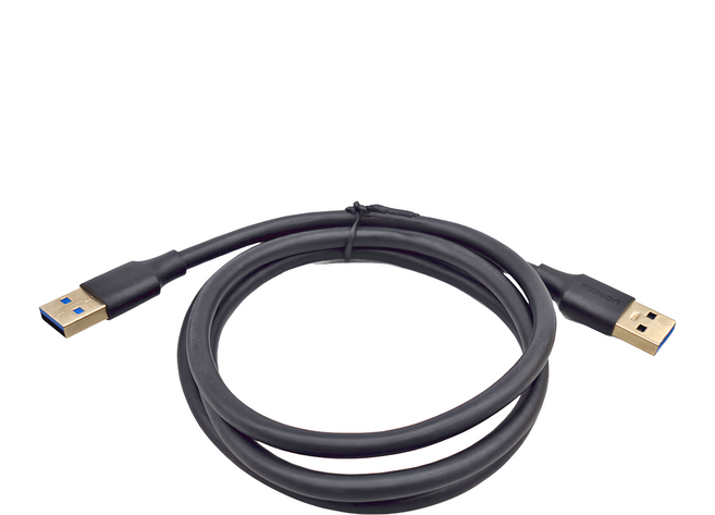 UGREEN 綠聯 USB3 A 公對公傳輸線, 1m, 黑色, 1條