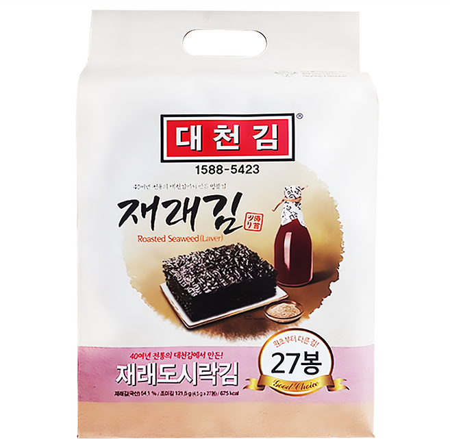 DAE CHUN GIM 大川 傳統海苔 27入, 121.5g, 1袋
