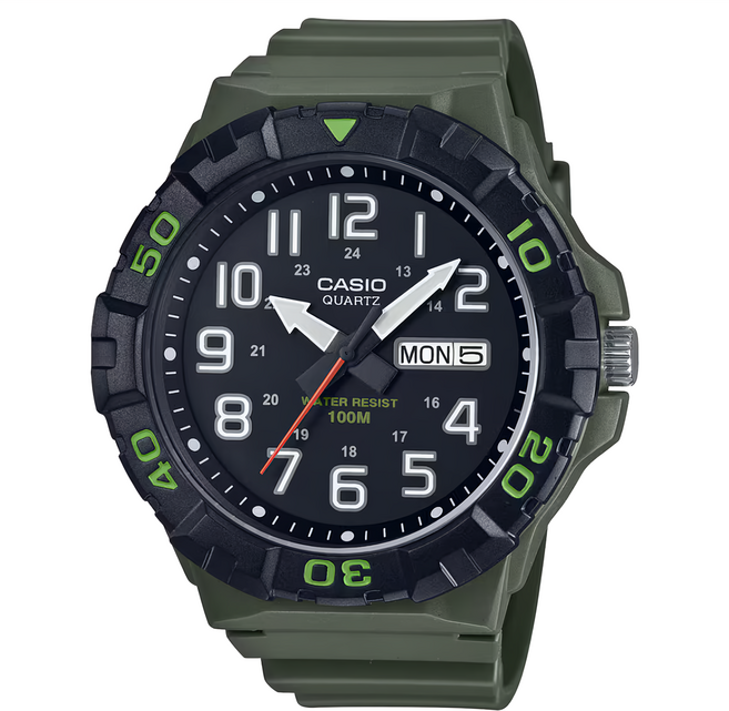 CASIO 卡西歐 手錶, 綠色, 1支