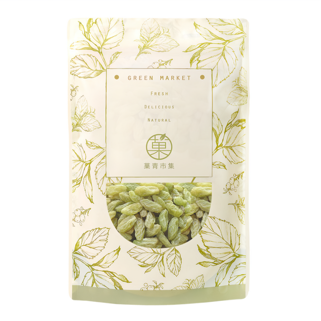 GreenMarket 菓青市集 綠葡萄乾, 1包, 300g