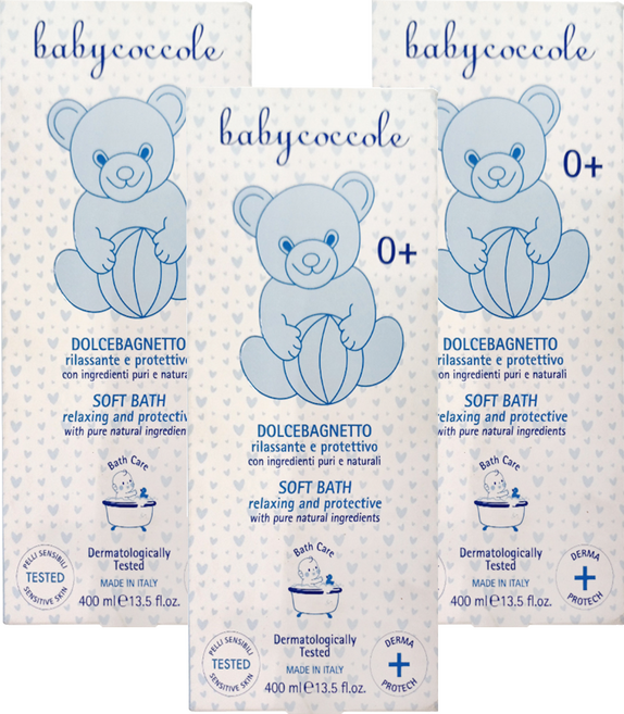 babycoccole 寶貝可可麗 保濕泡泡沐浴露, 400ml, 3瓶