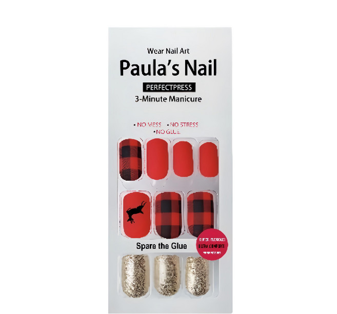 Paula's Nail 寶拉美甲 PNW26-0013 30片, 英倫呢格, 1組