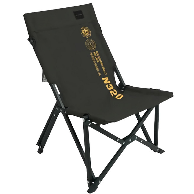 KZM OUTDOOR 個性樂活椅 展開53 x 49 x 70cm 收納17 x 15 x 90cm 2.5kg, 黑色, 1個