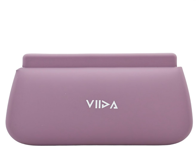 VIIDA Chubby系列 矽膠防水兒童餐具收納袋 L 暮光紫 18*9.3*3.4cm 1個