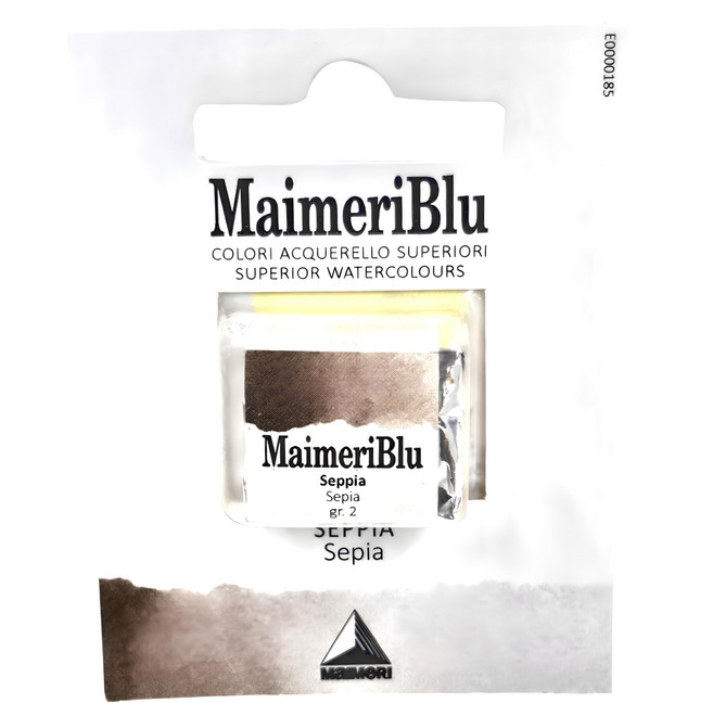 MaIMeRI 美利 塊狀水彩 S2 486 烏賊墨棕, 1.5ml, 1色