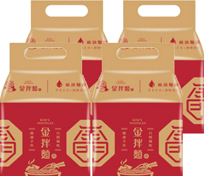 金拌麵 私房麻油麵線, 440g, 4袋