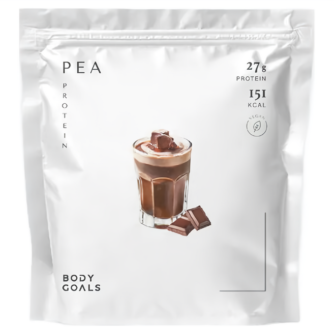 BODY GOALS 全素多效豌豆蛋白飲 PRO大包裝 醇黑可可, 1000g, 1包