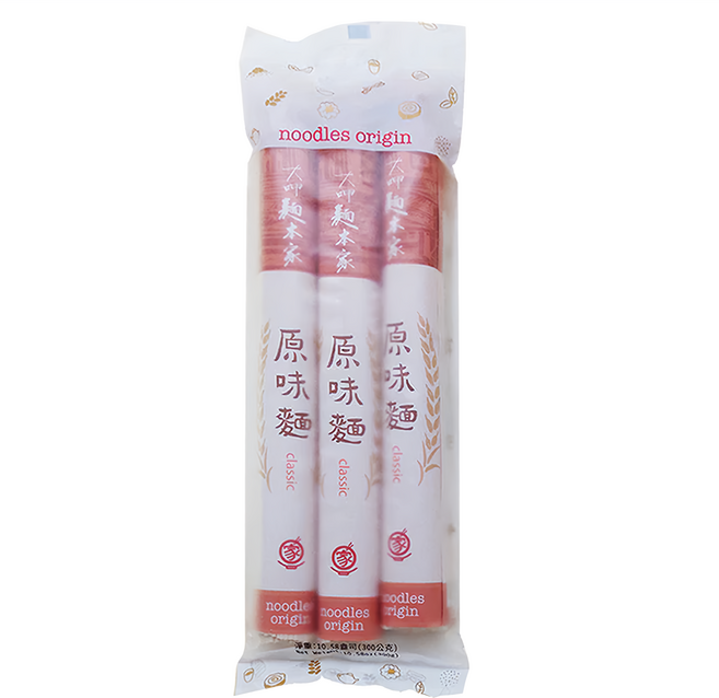 大呷麵本家 原味麵條 紙捲包, 300g, 1袋