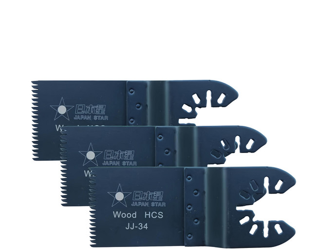 JAPAN STAR 日本星 專業型磨切片 粗齒木工專用 JJ-34 40 x 34mm 3個, 1組