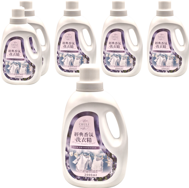 Chuli 初梨 經典香氛洗衣精 小蒼蘭, 2L, 6桶