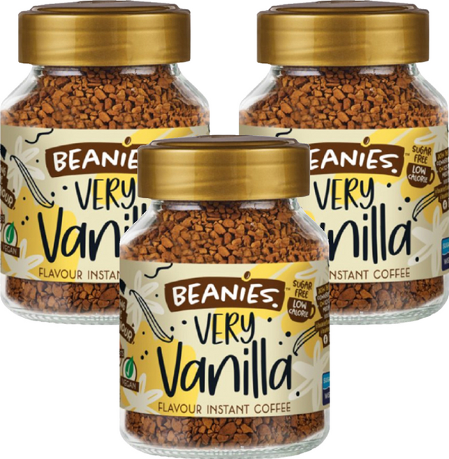 Beanies 即溶咖啡 香草風味, 50g, 1入, 3罐