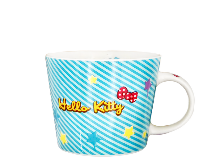 Hello Kitty 凱蒂貓 星座馬克杯 425ml, 水瓶座 藍色, 1個