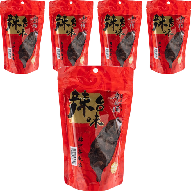 大溪廖心蘭豆干 辣台味 辣沙茶風味 素, 300g, 5包