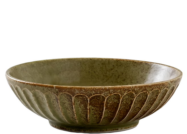 Minorutouki 日本製 TETOTE系列 淺缽 15.5cm, 抹茶綠, 1個
