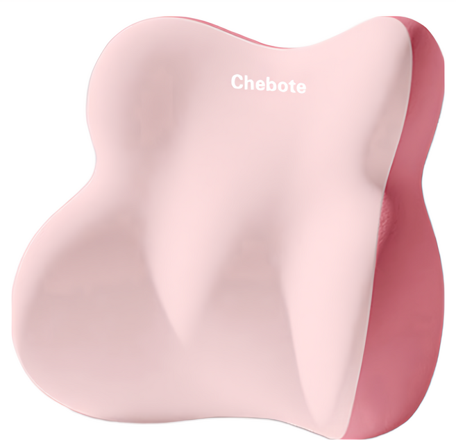 Chebote 記憶棉拼色護腰枕, 櫻花粉