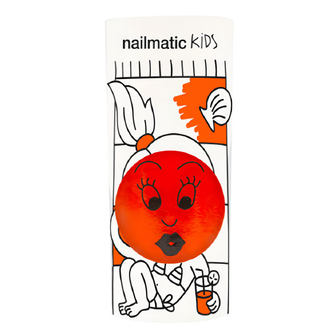 nailmatic KIDS 朵麗水漾亮彩指甲油 8ml, 活潑橙, 1瓶
