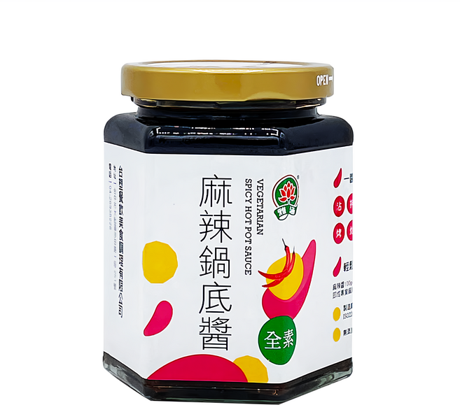 台塑餐飲 麻辣鍋底醬 全素, 280g, 1罐