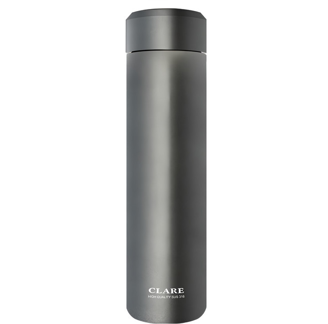 CLARE 晶鑽316真空全鋼杯, 鐵灰色, 660cc, 1個