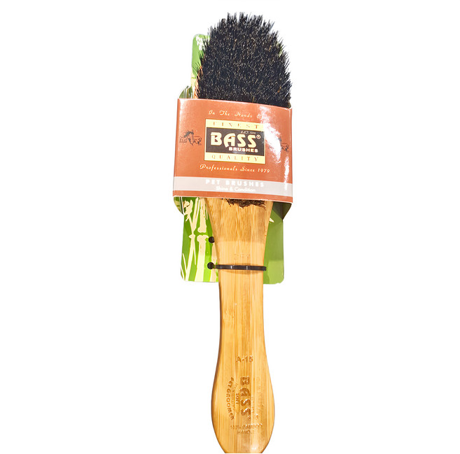 BASS BRUSHES 豬鬃梳 5.5 x 23cm, 棕色 + 黑色, 1個