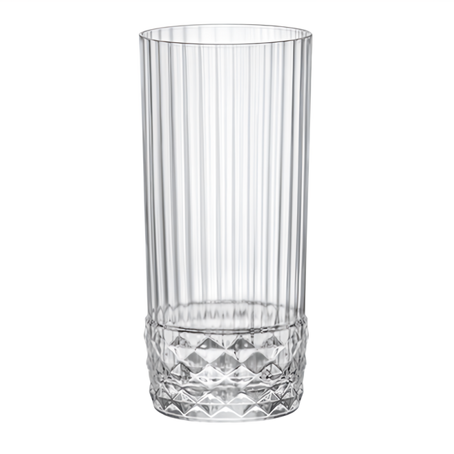 Bormioli Rocco 美式復古雕紋特調杯6件組 162 x 74mm 480ml, 美式復古雕紋系列 透明色, 1組