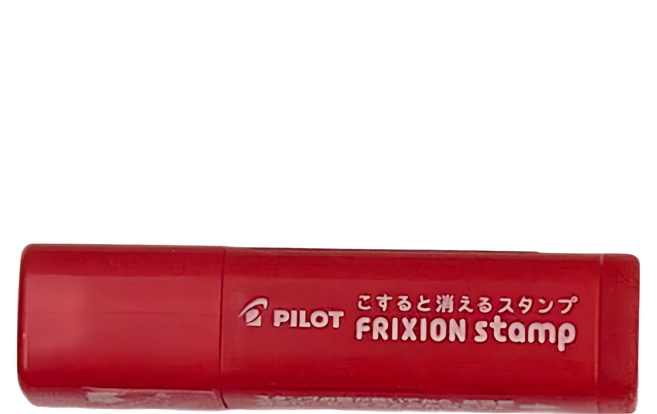 PILOT 百樂 FRIXION 魔擦印章 SPF1216R 生日 Set, 1盒, 紅色