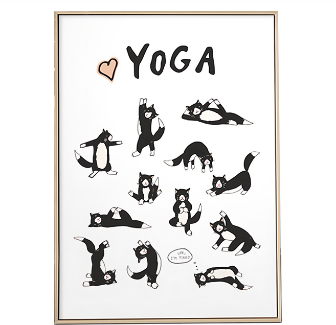 Yoga 瑜伽貓貓 1個, 金色