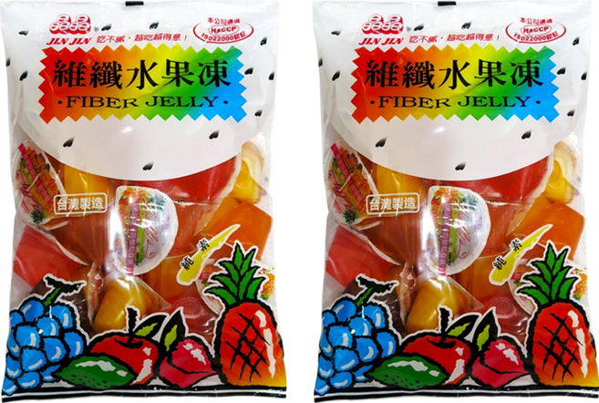 晶晶 維纖水果風味凍, 500g, 2袋