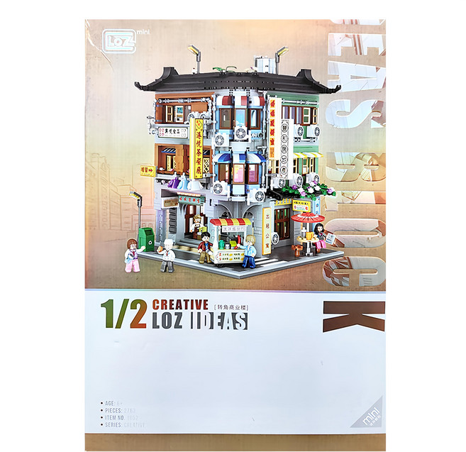 LoZ 積木 轉角商業樓 LoZ-1052, 1盒